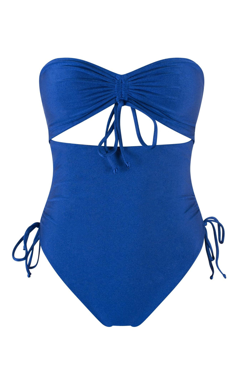 Gigi One Piece - Capri | Fawn Swim | Blue Bandeau One Piece