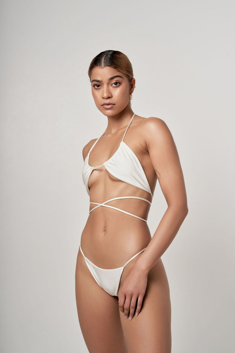 Women's White Bikini Top 