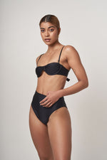 V-Shape Black Bikini Bottoms